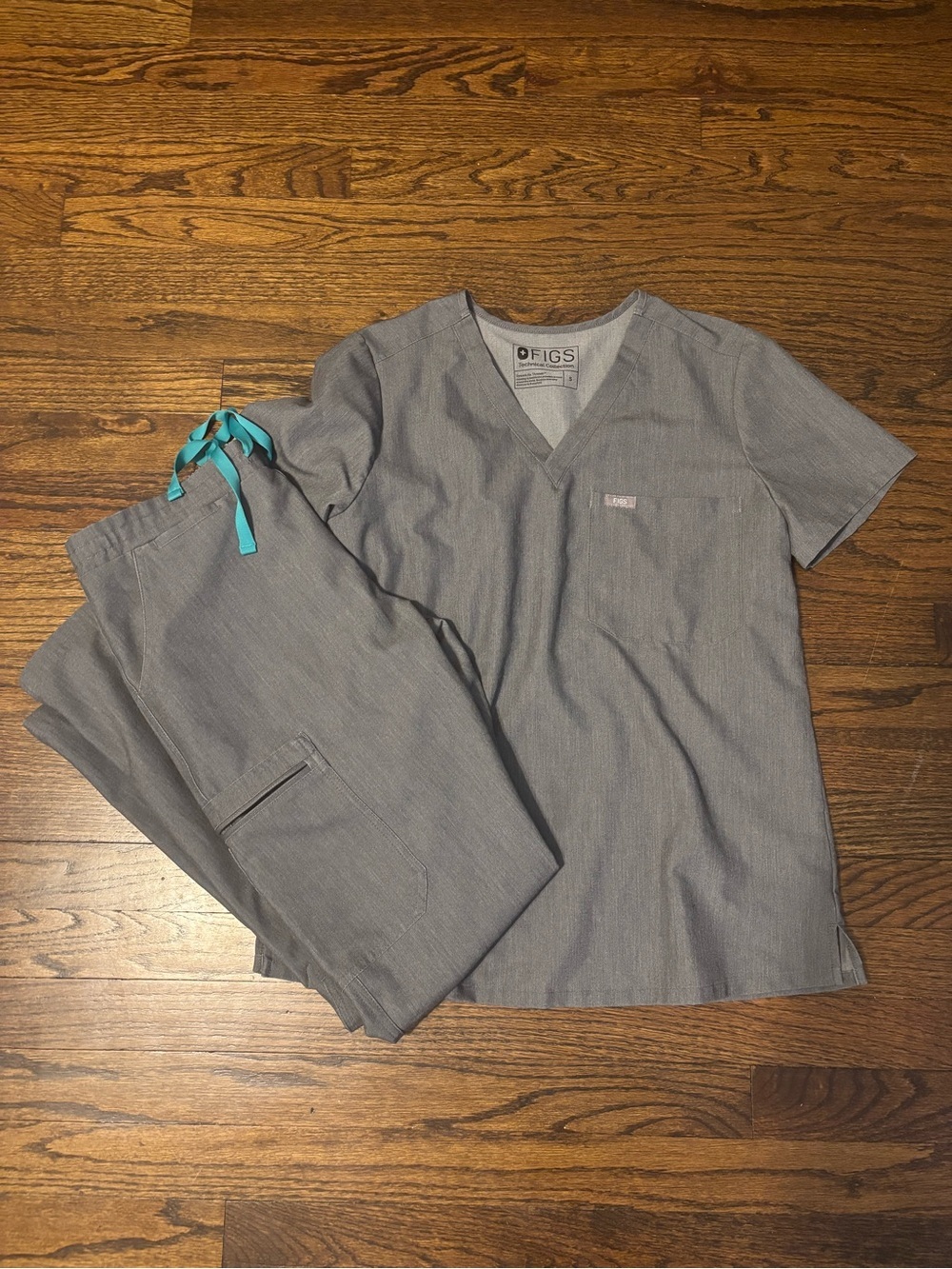 Figs Scrub Set Catarina One Pocket Yola Skinny Graphite Small